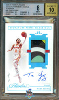 2020 Trae Young BGS 8 10 Flawless Auto Prime Platinum #SPMTRA 1/1