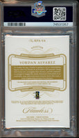 2020 Yordan Alvarez PSA 8 10 Flawless Rookie Patch Auto Sapph #RPAYA 5/15