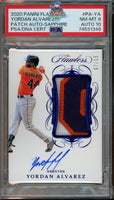2020 Yordan Alvarez PSA 8 10 Flawless Rookie Patch Auto Sapph #PAYA 07/15