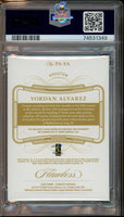 2020 Yordan Alvarez PSA 8 10 Flawless Rookie Patch Auto Sapph #PAYA 08/15