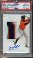 2020 Yordan Alvarez PSA 8 10 Flawless Rookie Patch Auto #RPAYA 4/25