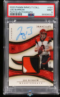 2020 Joe Burrow PSA 9 Immaculate Rookie Patch Auto #101 74/99