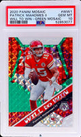 2020 Patrick Mahomes PSA 10 Mosaic Will to Win Green Mosaic #WW1