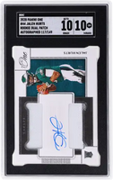 2020 Jalen Hurts SGC 10 10 One Rookie Patch Auto #44 117/149
