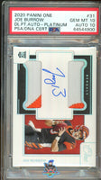 2020 Joe Burrow PSA 10 10 One Rookie Dual Patch Auto #31 2/5