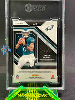 2020 Jalen Hurts SGC 9 10 Prizm Black Finite Rookie Patch Auto #12 1/1