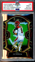 2020 Joe Burrow PSA 9 9 Select Die Cut Copper Auto #46 270/355