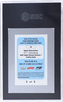 2020 Robert Schwartzman SGC Authentic Topps Chrome F1 Printing Plate #76 1/1