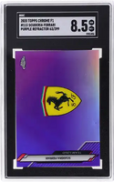 2020 Scuderia Ferrari SGC 8.5 Topps Chrome F1 Purple Refractor #113 63/399
