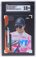 2020 Sergio Perez SGC 10 Topps Chrome F1 70th Ann Orange Refractor #186