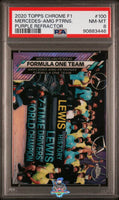 2020 Mercedes PSA 8 Topps Chrome F1 Purple Refractor #100 247/399