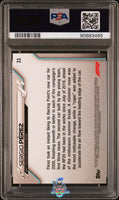 2020 Sergio Perez PSA 8 Topps Chrome F1 70th Anniv Orange #33