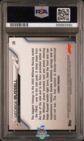 2020 George Russell PSA 8 Topps Chrome F1 70th Anniv Gold #39