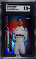 2020 Nicholas Latifi SGC 10 Topps Chrome F1 Purple Refractor #20 25/399