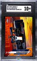 2020 Max Verstappen SGC 10 Topps Chrome F1 70th Anniv Orange #26