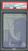 2020 Lewis Hamilton PSA Authentic Topps Chrome F1 Printing Plate #137 1/1