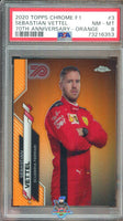 2020 Sebastian Vettel PSA 8 Topps Chrome F1 70th Anniv Orange #3