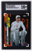 2020 Valtteri Bottas SGC 10 Topps Chrome F1 70th Anniv Orange Refractor #135