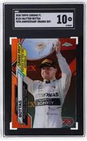 2020 Valtteri Bottas SGC 10 Topps Chrome F1 70th Anniv Orange Refractor #154