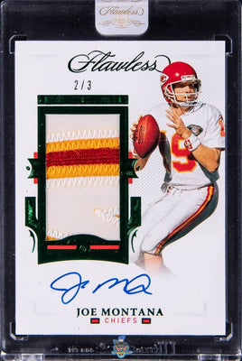 2021 Joe Montana Raw Flawless Patch Auto Emerald #PAJMO 2/3
