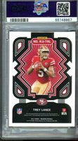 2021 Trey Lance PSA 8 10 Obsidian Rookie Jersey Auto Red #RJITRL 2/10