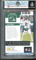 2021 Zach Wilson BGS 8.5 Contenders Rookie Ticket Swatch #RSVZWI