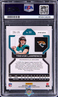 2021 Trevor Lawrence PSA 10 Prizm No Huddle Purple #331 29/35