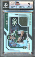 2021 Zach Wilson BGS 9 Prizm Rookie Patch #PJ2