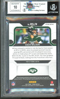 2021 Zach Wilson BGS 9 10 Prizm Rookie Patch Auto #RPAZW 76/99