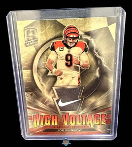 2021 Joe Burrow Raw Spectra Gold Vinyl Nike Swoosh #HVJB 1/1