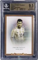 2021 Lionel Messi BGS 9.5 Futera Unique World Football Prominent Rainbow 1/1