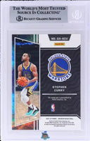 2021 Stephen Curry BGS 9 Obsidian Galaxy Auto Electric Etch Ylw #GASCU 7/10