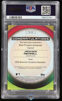 2022 Jackson Merrill PSA 10 Bowman Inception Pros Auto Orange Foil #PAJM /25