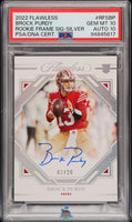 2022 Brock Purdy PSA 10 10 Flawless Rookie Frame Auto Silver #RFSBP 2/20
