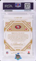 2022 Brock Purdy PSA 9 10 Flawless Rookie Frame Auto Emerald #RFSBP 2/5