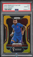 2022 Kyle Walker PSA 10 Prizm WC Gold Prizm #91 4/10