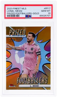 2023 Lionel Messi PSA 10 Topps Finest MLS Prized Footballers Gold #PF17 18/50