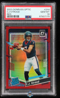 2023 CJ Stroud PSA 10 Donruss Optic Red #244 31/99