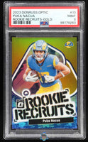 2023 Puka Nacua PSA 9 Donruss Optic Rookie Recruits Gold #13 7/10