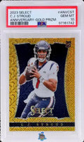 2023 CJ Stroud PSA 10 Select Anniv Gold Prizm #ANVCST 4/10