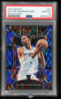 2023 Victor Wembanyama PSA 10 Select Mezzanine Blue Flash #311 21/99