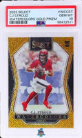 2023 CJ Stroud PSA 10 Select Watercolors Gold Prizm #WCCST 4/10