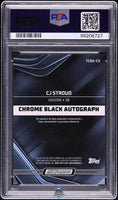 2023 CJ Stroud PSA 9 Topps Composite Chrome Black Auto Super #TCBACS 1/1