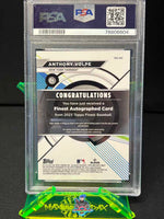 2023 Anthony Volpe PSA 9 Topps Finest Auto Super #FAAV 1/1