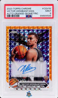 2023 Victor Wembanyama PSA 9 Topps Chrome Auto Orange Geometric #CGVW 3/25