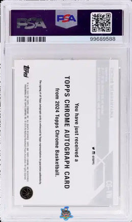 2023 Victor Wembanyama PSA 9 Topps Chrome Auto Orange Geometric #CGVW 3/25