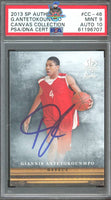 2013 Giannis Antetokounmpo PSA 9 10 U.D. SP Authentic Canvas Coll Auto #CC46