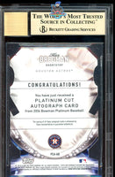 2016 Alex Bregman BGS 10 10 Bowman Platinum Platinum Cut Auto #PCAAB 10/25