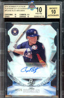 2016 Alex Bregman BGS 10 10 Bowman Platinum Platinum Cut Auto #PCAAB 10/25