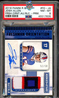 2018 Josh Allen PSA 8 Rookies and Stars 4 Color Rookie Patch Auto #FOJA 5/25